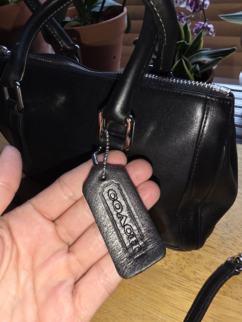Coach Black Leather Purse